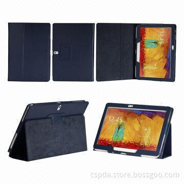 PU Back Stand Cases for Samsung Galaxy Note 10.1 2014 Edition (Make with Lichee Pattern PU)